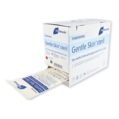 Sterile Latexhandschuhe Meditrade Gentle Skin®, Untersuchungshandschuhe - Karton mit 4 x 50 Paar