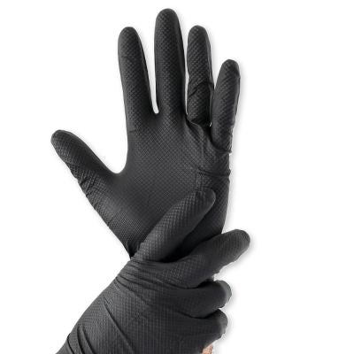Nitrilhandschuhe Power Grip Light, schwarz, puderfrei - Karton mit 10 Päckchen á 100 Stück