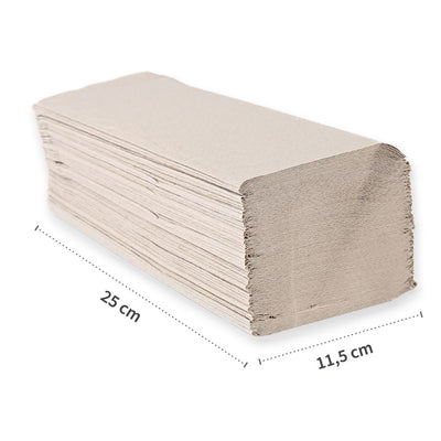 Papierhandtücher, 1-lagig, verschiedene Farben | Recyclingpapier, V/ZZ-Falzung - Karton mit 5000 Stück (20 x 250 Stück)