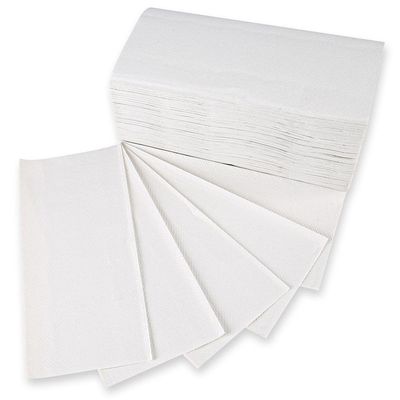 Papierhandtücher, 2-lagig, verschiedene Farben | Recyclingpapier, V/ZZ-Falzung - Karton mit 3150 bzw. 4000 Stück