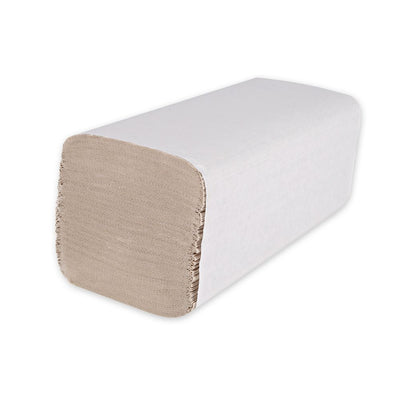 Bio Papierhandtücher, 2-lagig, natur | Recyclingpapier, V-Falzung - Karton mit 2400 Stück (20 x 120 Stück)