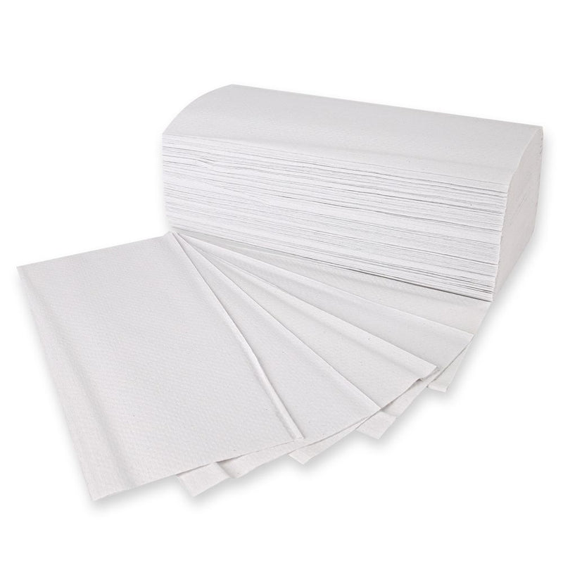 Papierhandtücher, 1-lagig, verschiedene Farben | Recyclingpapier, V/ZZ-Falzung - Karton mit 5000 Stück (20 x 250 Stück)