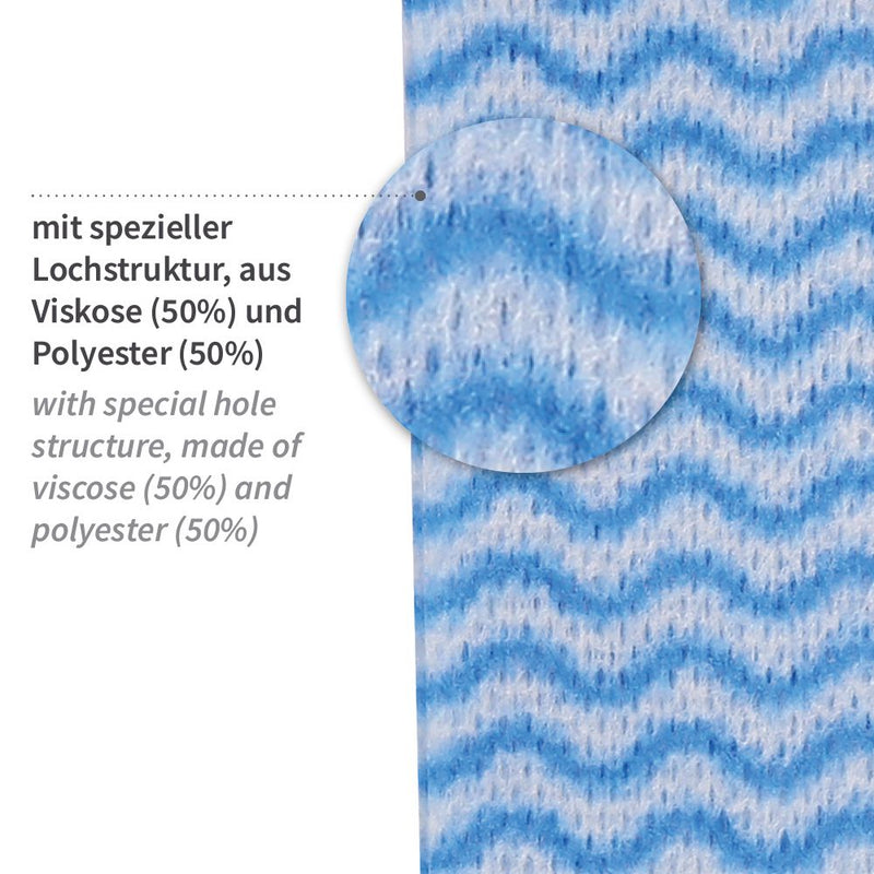 Spültücher | Viskose/Polyester, gelegt, verschiedene Farben - Karton mit 600 Stück (12 x 50 Stück)