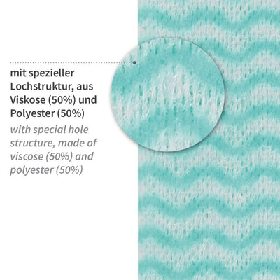 Spültücher | Viskose/Polyester, gelegt, verschiedene Farben - Karton mit 600 Stück (12 x 50 Stück)