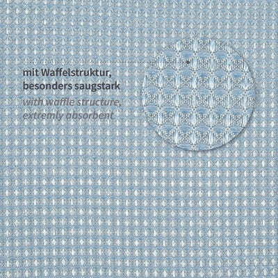 Mikrofasertücher Micro Master Waffle | Polyester/Polyamid, blau - Karton mit 50 Stück (5 x 10 Stück)