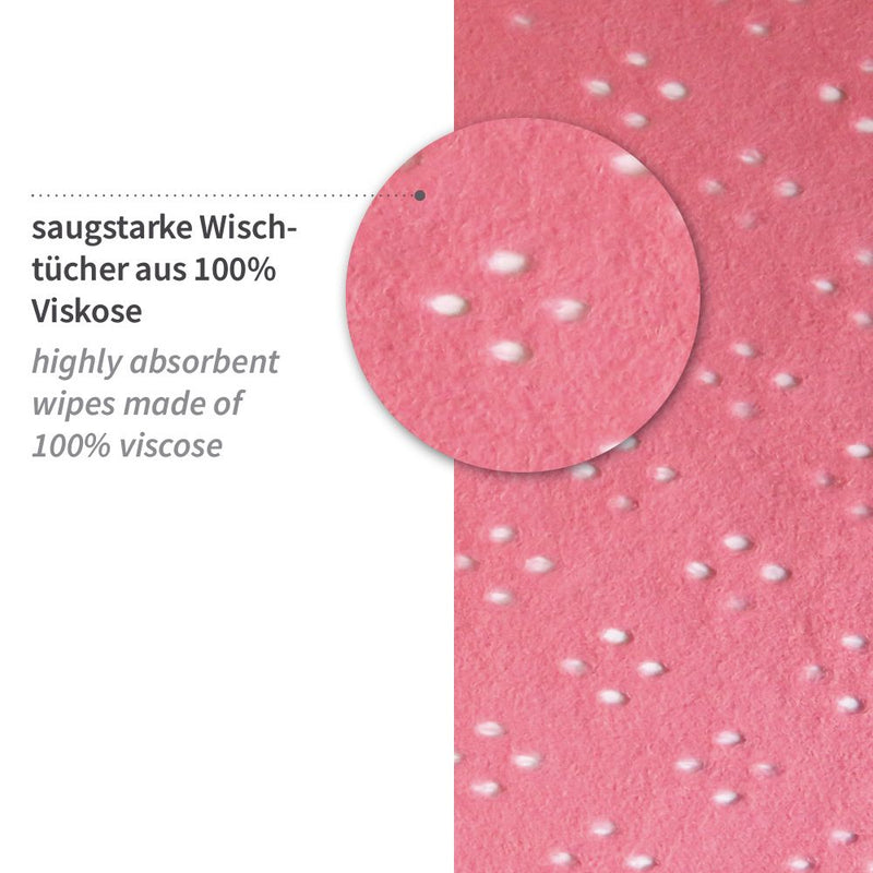 Reinigungstücher Premium | Viskose, verschiedene Farben - 320 Stück (10 x 32 Stück)