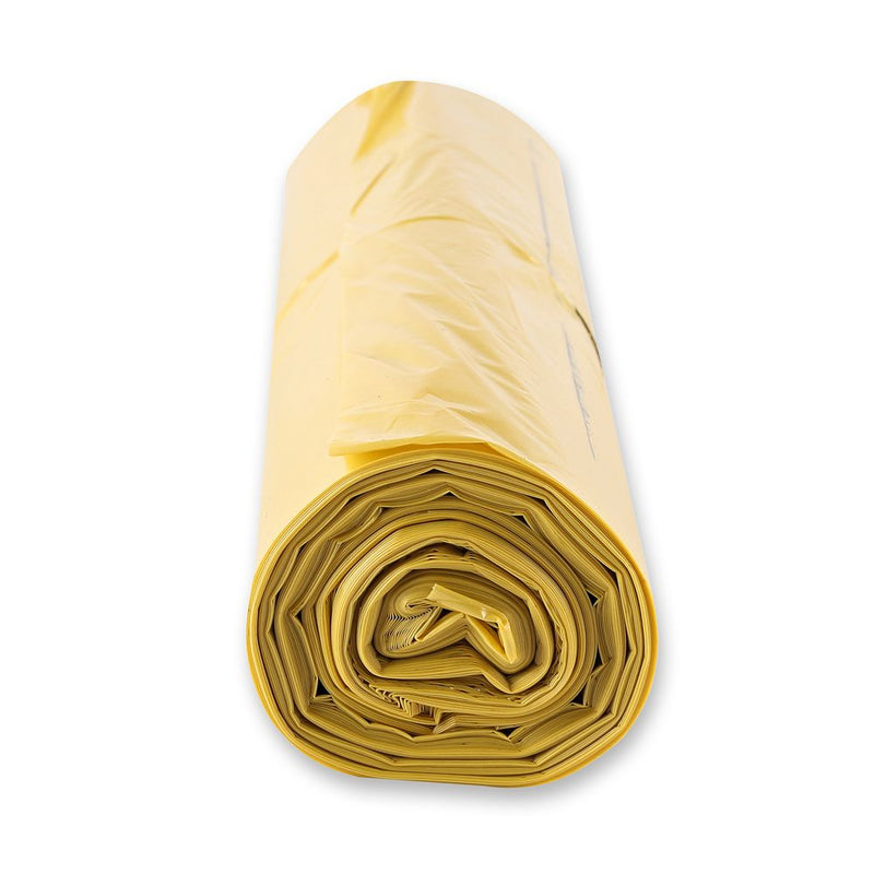 Müllsäcke, 120 l - 45 my | LDPE, Rolle, verschiedene Farben - Karton mit 6 x 25 Stück (150 Stück)