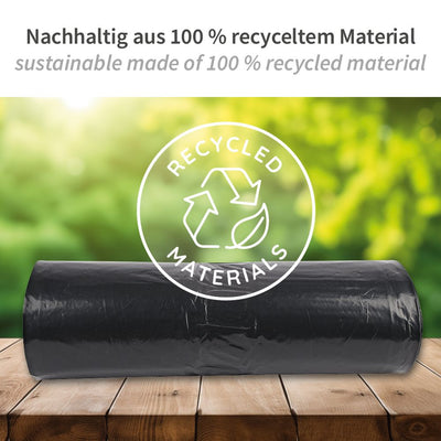 Müllsäcke, 160 l - 60 my | LDPE, Rolle, verschiedene Farben - Karton mit 10 x 25 Stück (250 Stück)