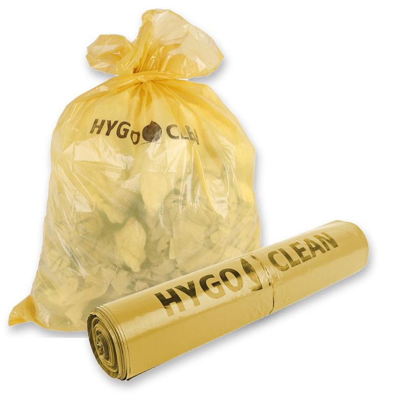 Müllsäcke, 130 l - 55 my | LDPE, Rolle, verschiedene Farben - Karton mit 4 x 20 Stück (80 Stück)