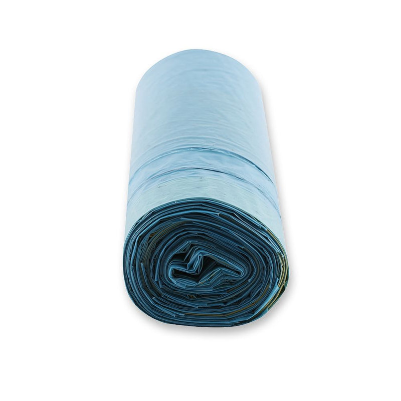 Müllbeutel mit Zugband Eco, 30 l - 35 my | LDPE, Rolle, verschiedene Farben - Karton mit 35 x 15 Stück (525 Stück)