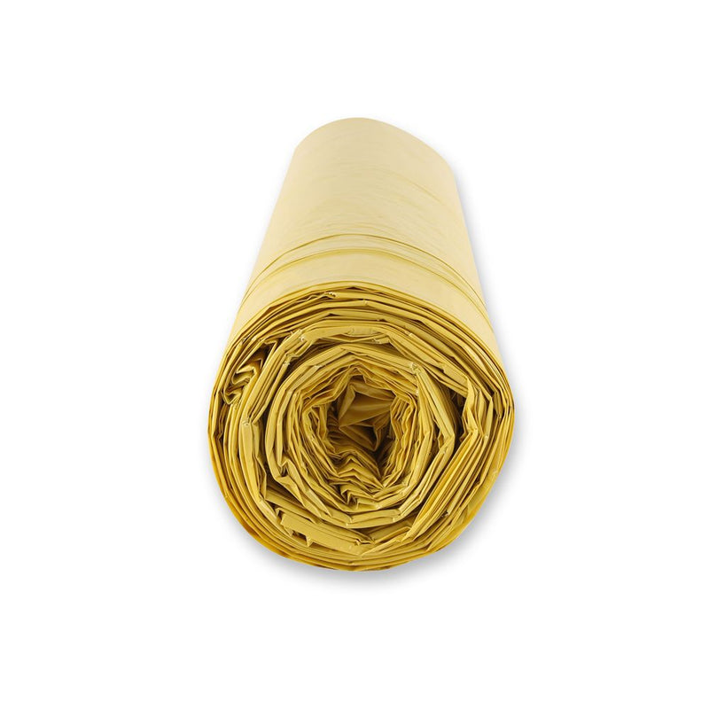 Müllsäcke mit Zugband, 120 l - 45 my | LDPE, Rolle, verschiedene Farben - Karton mit 6 x 25 Stück (150 Stück)