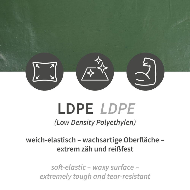 Müllsäcke, 160 l - 60 my | LDPE, Rolle, verschiedene Farben - Karton mit 10 x 25 Stück (250 Stück)