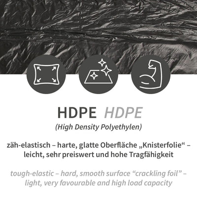 Müllbeutel für Kosmetikeimer, 10 l - 11 my | HDPE, Rolle, verschiedene Farben - Karton mit 48 x 40 Stück (1920 Stück)