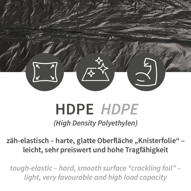 Müllbeutel für Kosmetikeimer, 10 l - 11 my | HDPE, Rolle, verschiedene Farben - Karton mit 48 x 40 Stück (1920 Stück)