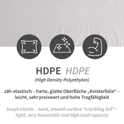 Müllbeutel für Kosmetikeimer, 10 l - 11 my | HDPE, Rolle, verschiedene Farben - Karton mit 48 x 40 Stück (1920 Stück)