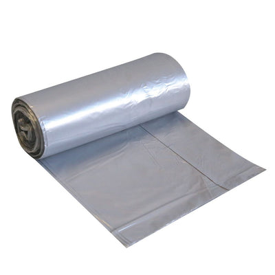 Müllbeutel, 20 l - 15 my | HDPE, Rolle, grau - Karton mit 48 x 20 Stück (960 Stück)