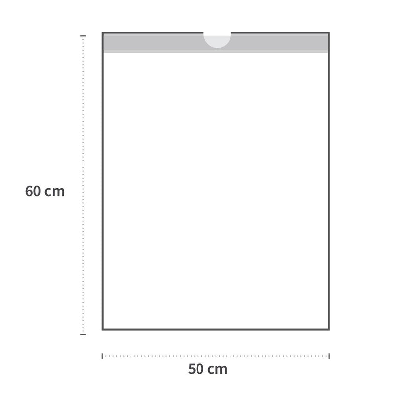 Müllbeutel mit Zugband, 30 l - 15 my | HDPE, Rolle, weiß - Karton mit 36 x 25 Stück (900 Stück)