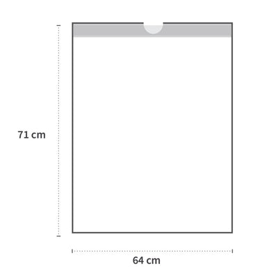 Müllbeutel mit Zugband, 60 l - 12 my | HDPE, Rolle, gelb-schwarz - Karton mit 50 x 20 Stück (1000 Stück)