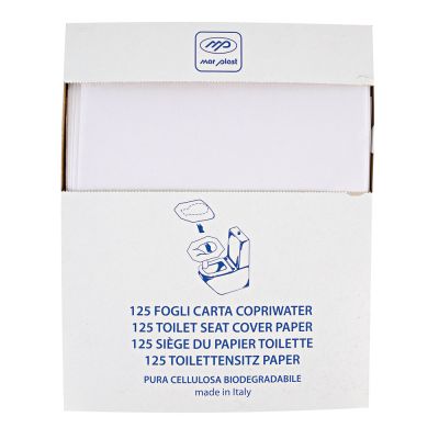 Toilettensitzabdeckung aus Papier Karton mit 2500 Stück (20x125 Stück)