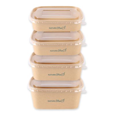 Bio Deckel für Schalen Takeaway | rPET, weiss, Karton mit 300 Stück - Artikel 400116