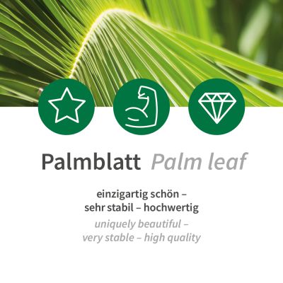 Bio Schalen, quadratisch | Palmblatt, braun, 400 ml - Karton mit 100 Stück - Artikel 410630