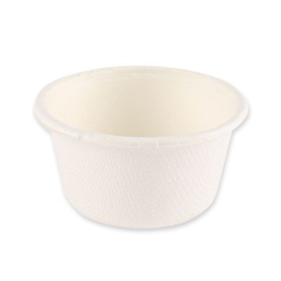 Bio Dressingbecher, rund | Zuckerrohr, weiss, 60 ml, Karton mit 500 Stück - Artikel 41106