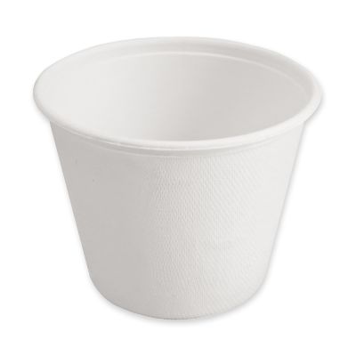 Bio Suppenbecher | Zuckerrohr, 425 ml, weiss, Karton mit 500 Stück - Artikel 41142
