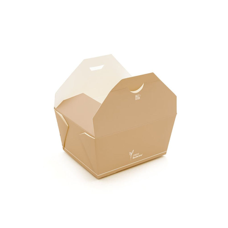 Bio Foodboxen Carta | Pappe/PE, braun - Karton mit 400 Stück - Artikel 41526