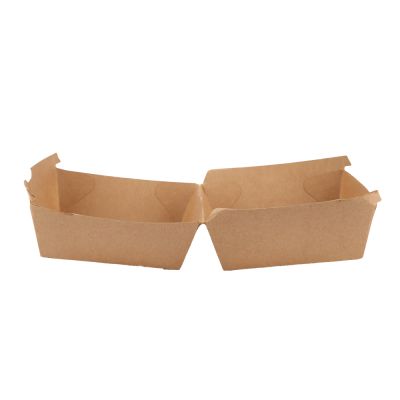 Bio Hamburgerboxen | Kraftpapier/PE, FSC®-Mix, braun, Karton mit 300 Stück - Artikel 417411