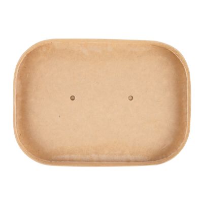 Bio Deckel für Schalen Takeaway | Kraftpapier/PE, FSC®-Mix, braun, Karton mit 300 Stück - Artikel 417416