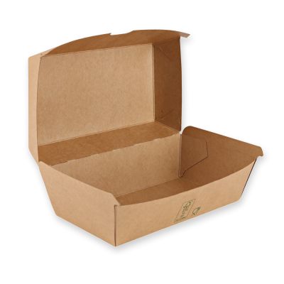 Bio Sandwich-Boxen Club | Kraftpapier/PE, FSC®-Mix, braun, Karton mit 300 Stück - Artikel 417418