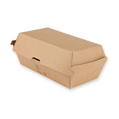Bio Sandwich-Boxen Club | Kraftpapier/PE, FSC®-Mix, braun, Karton mit 300 Stück - Artikel 417418