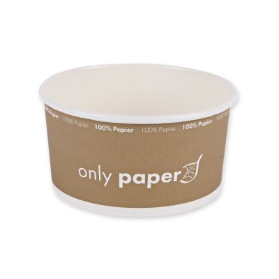 Bio Salatschalen Only Paper | Pappe - Karton mit 300 Stück - verschiedene Größem - Artikel 418000