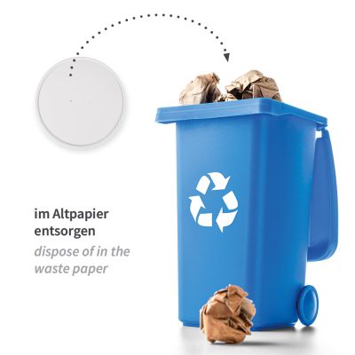 Bio Deckel Only Paper für Salatschalen | Pappe, weiss, Karton mit 300 Stück - Artikel 418115