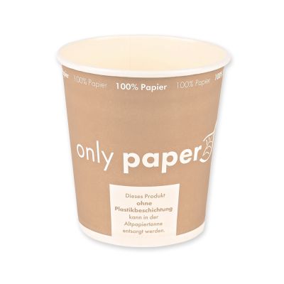 Bio Suppenbecher Only Paper | Pappe, Karton mit 500 Stück - Artikel 418250
