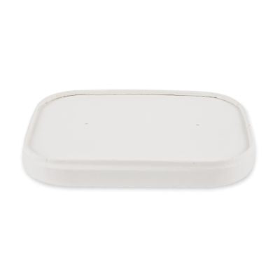 Bio Deckel Only Paper für Schalen Takeaway | Pappe, weiss, Karton mit 300 Stück - Artikel 418416