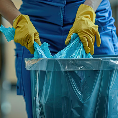 Großvolumen Abfallsäcke, 360 l - 42 my | LDPE, blau - Karton mit 1 x 210 Stück