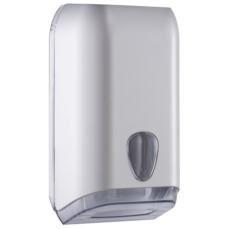 Toilettenpapierspender Satin, Interfold aus Kunststoff
