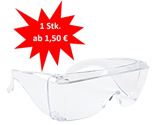 Allzweckschutzbrille für Brillenträger /Größe: universal / Inhalt: 10 x 1 Stück