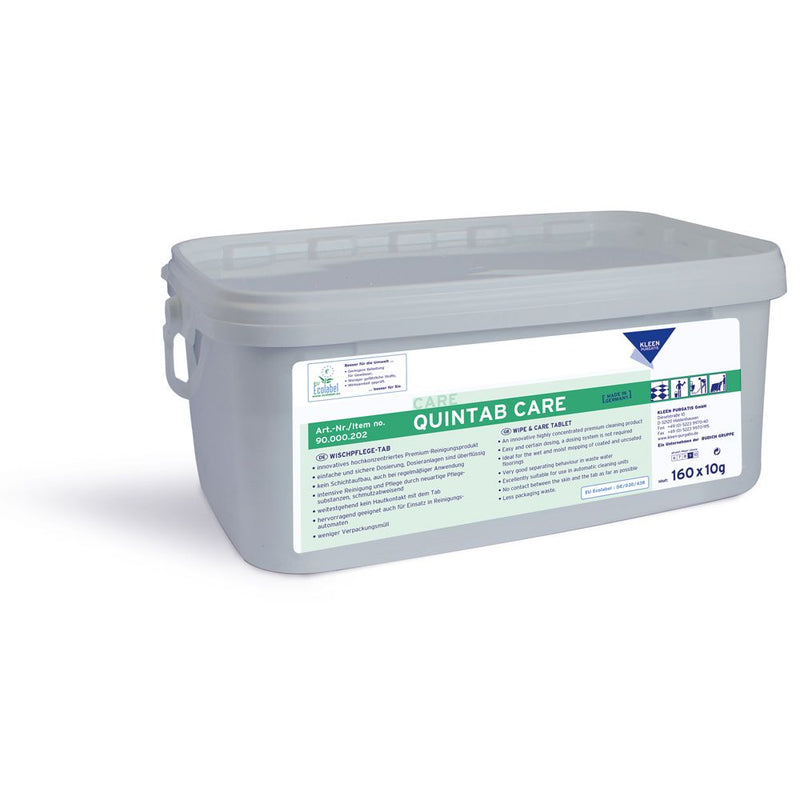 Kleen Purgatis Quintab Care, Wischpflege Tabs, grau - Karton mit 160 Stück á 10 g