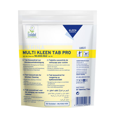 Kleen Purgatis Purina Multi Kleen Tab Pro, Küchenreinigungs Tabs, gelb
