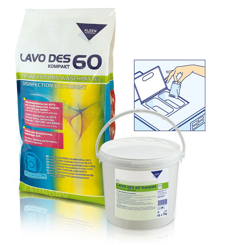 Kleen Purgatis Lavo Des 60 kompakt, Desinfektionswaschmittel, weiß