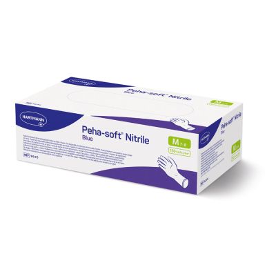 Hartmann Peha-soft® nitrile blue powderfree, Untersuchungshandschuhe - Karton mit 10 Päckchen á 150 Stück