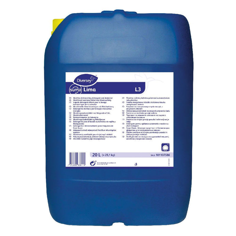 Diversey Suma Lima L3, chlorhaltiger Geschirrreiniger - Karton mit 1 Stück