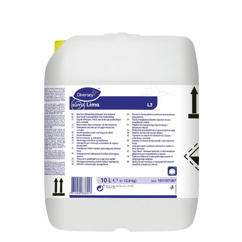 Diversey Suma Lima L3, chlorhaltiger Geschirrreiniger - Karton mit 1 Stück