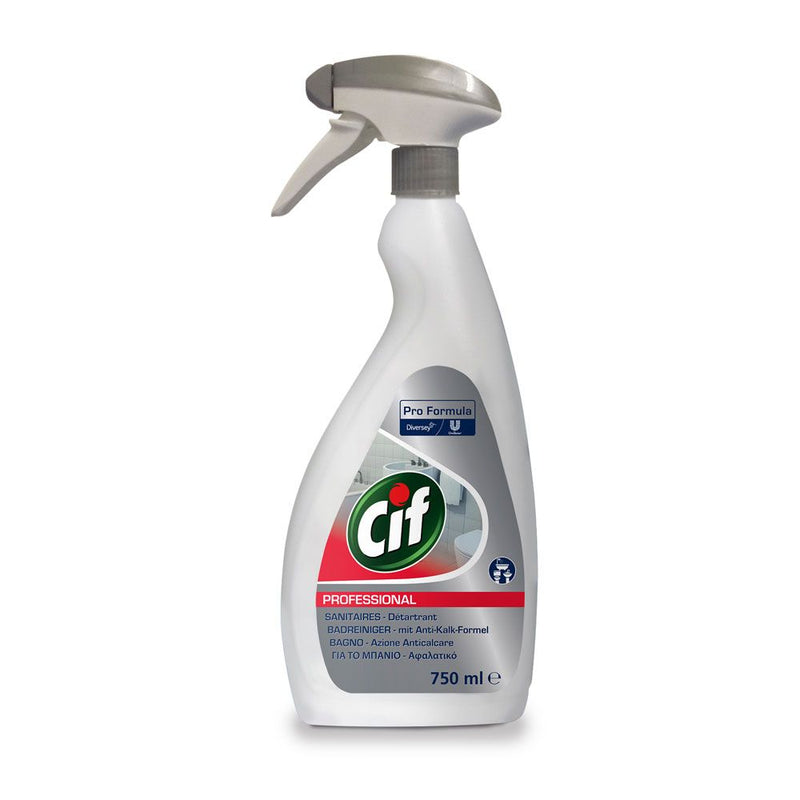 Diversey Cif Professional Badreiniger 2in1, weiß - Karton mit 6 Flaschen á 0,75 l