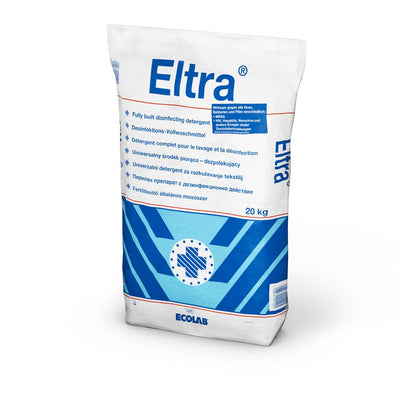 Ecolab Eltra, Desinfektions-Vollwaschmittel, weiß - Karton mit 1 Stück