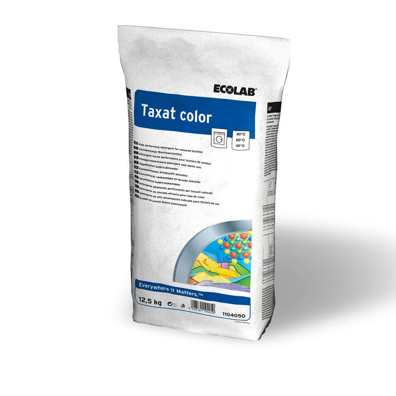 Ecolab Taxat Color, Buntwaschmittel, weiß - Karton mit 1 Stück