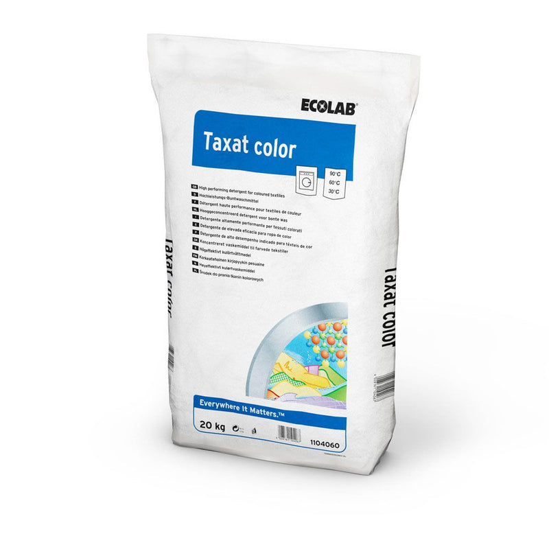 Ecolab Taxat Color, Buntwaschmittel, weiß - Karton mit 1 Stück
