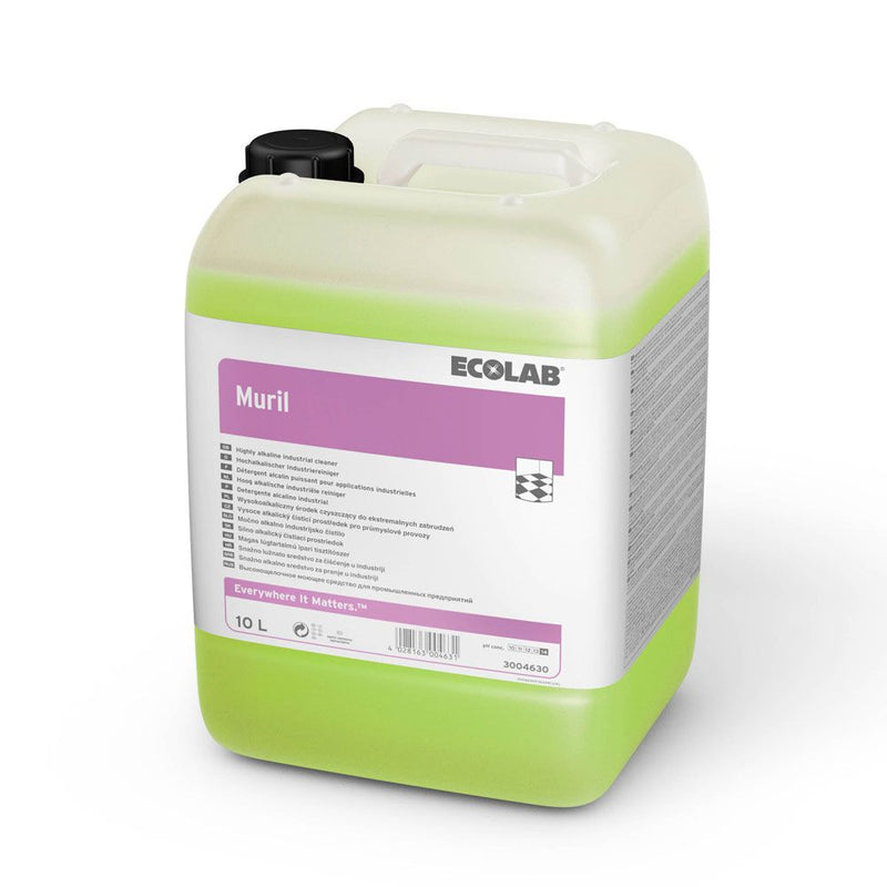 Ecolab Muril, hochalkalischer Industriereiniger, grün - Karton mit 1 Stück á 10 l